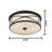 Transitional 3-light Dark Bronze Flush Mount -235227437
