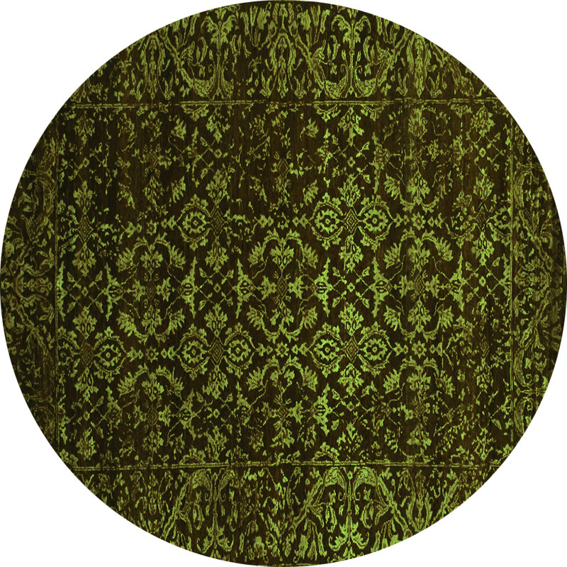 Tapis vert traditionnel Traditional 2027, Rond 5 pi
