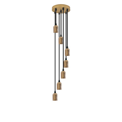 Armanda - Light French Gold Cluster Pendant