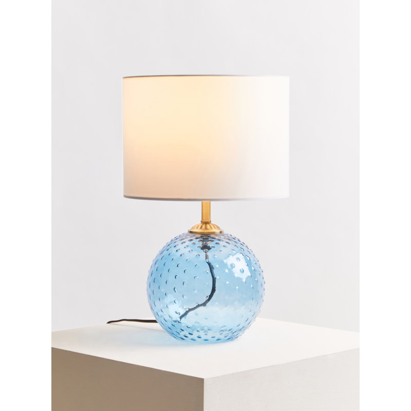 Cusumano Glass Table Lamp, Blue