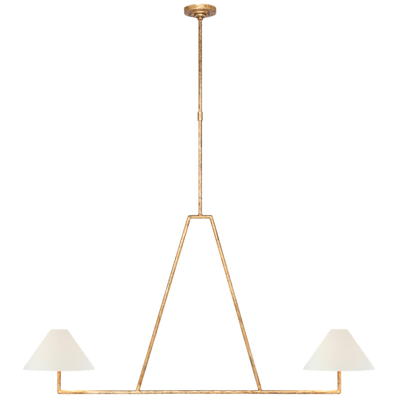 Ashton 2 - Light Chandelier, Golded Iron