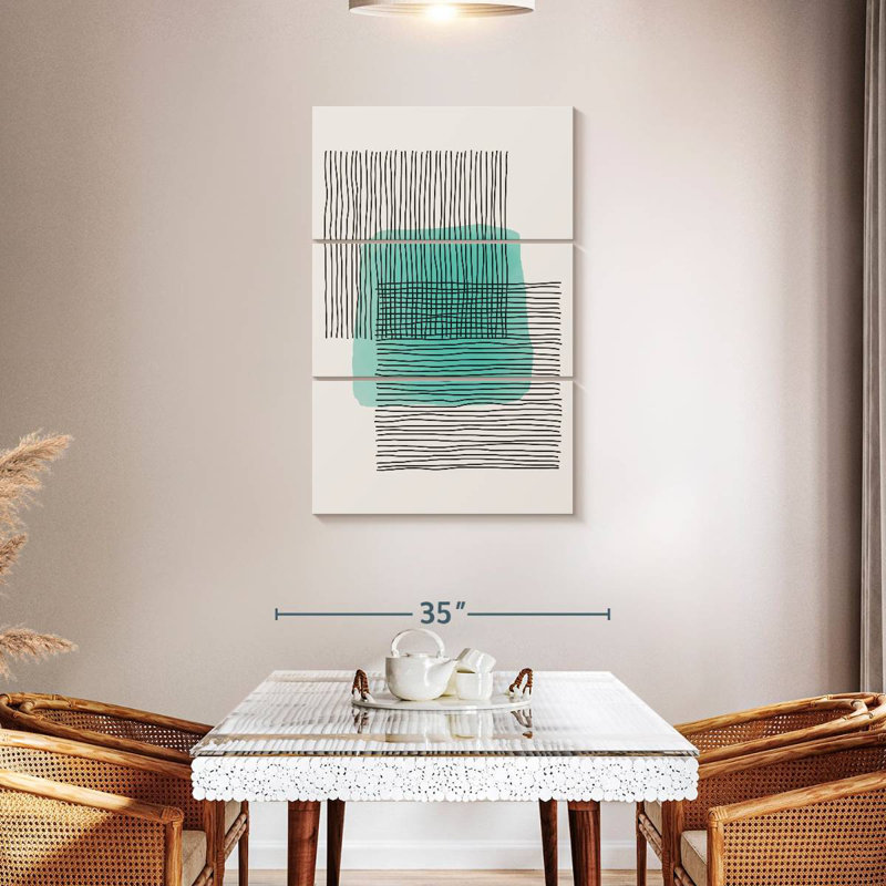 Avery Lines On Square, 23" H x 14" W