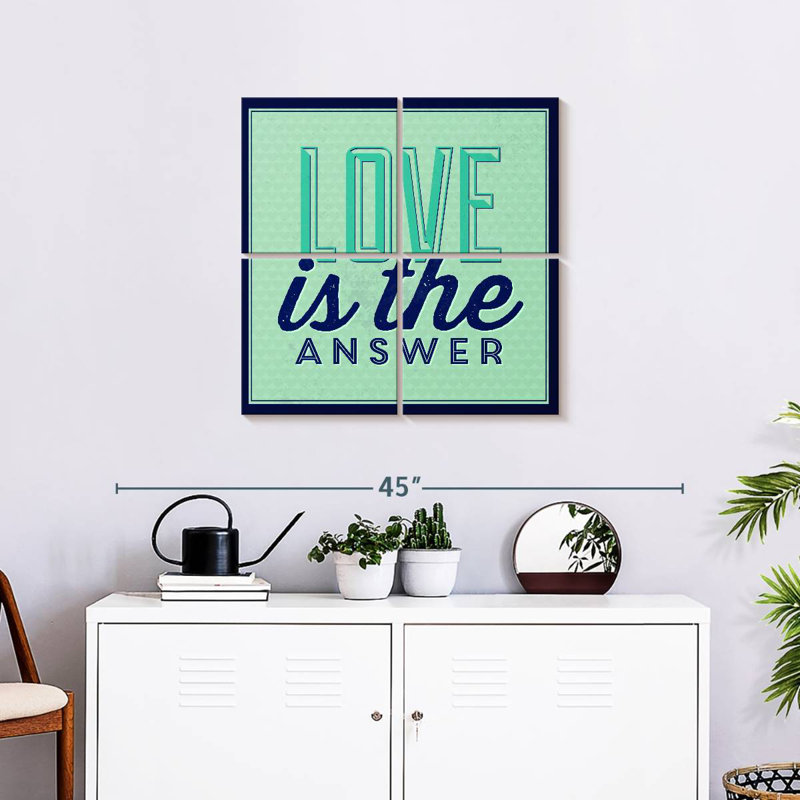 Tergel Love Is The Answer I, 26" H x 26" W