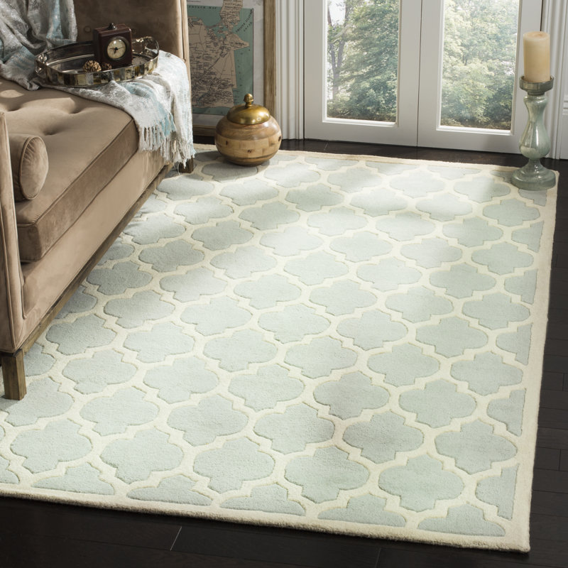 Tekonsha Geometric Wool Hand Woven Area Rug, Rectangle 122 x 183 cm