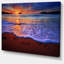 « couleur coucher de soleil par dessus de belle shore », reproduction de photo sur toile tendue-25566158