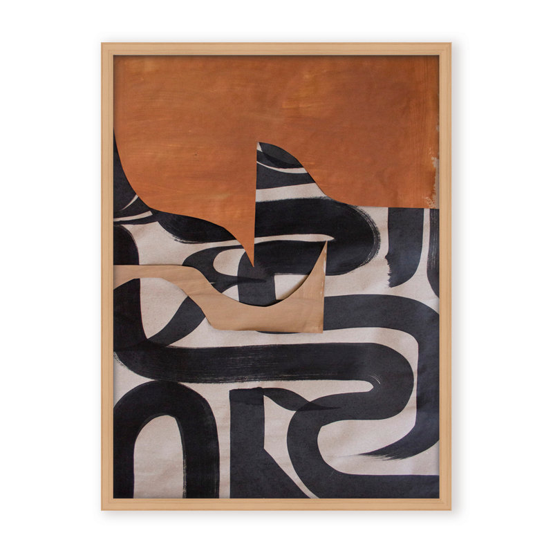 Gai: A Symphony Of Abstraction, 48" H x 36" W x 1.125" D, Framed Print, White