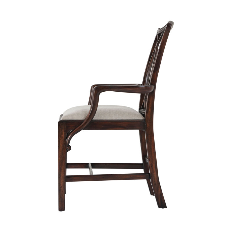 Trellis Upholstered Arm Chair