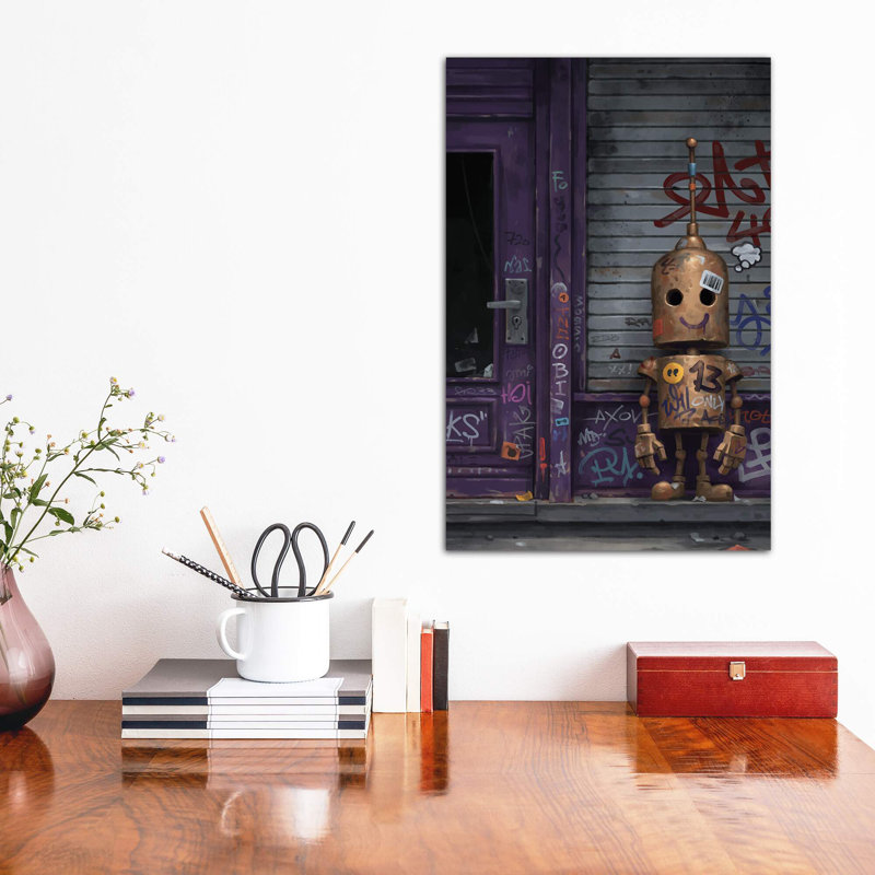 «Empathy» par Matt Dixon - impression d'art graphique, Toile tendue, H 18 po x l 12 po x 1,5 po