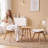  Fashank 19''W Modern Upholstered Transparent Dining Chairs with Solid Wood and Leather Cushions Seat-273245492