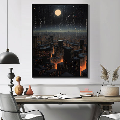 NY Full Moon Night Life - Art mural de New York