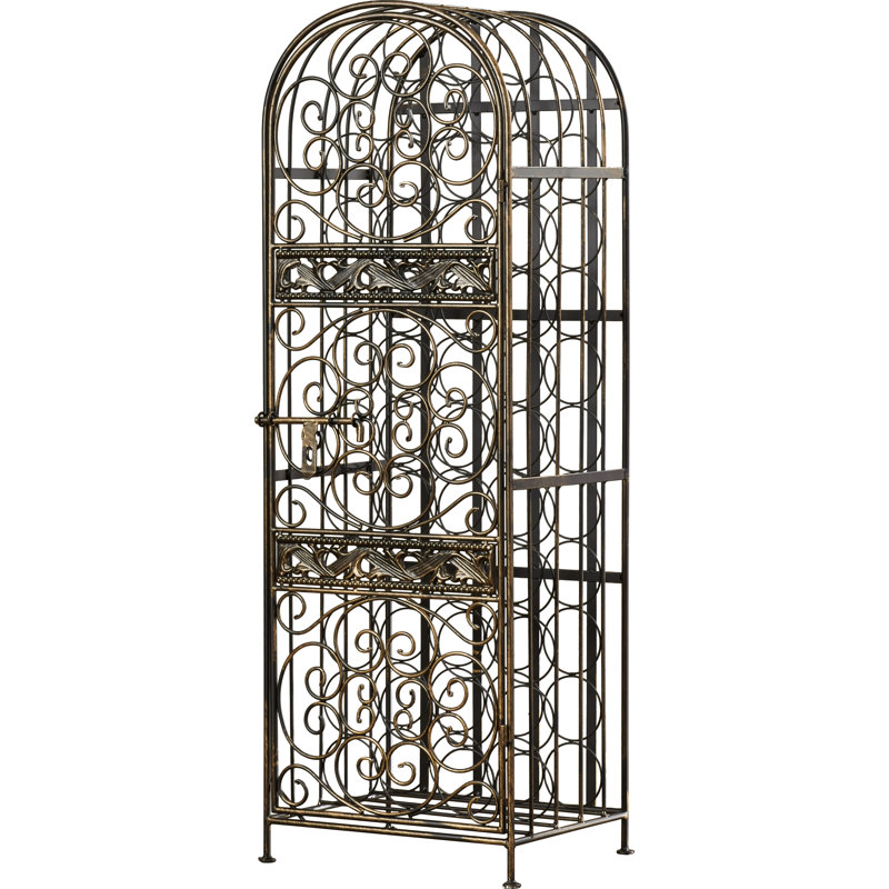 Verdi Floor Wine Bottle Rack in Brown
