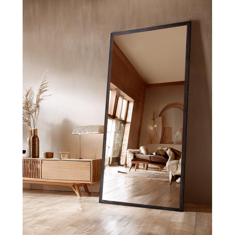  Miroir de plancher Ozark, 77 po x 30 po, Cerise noir