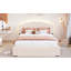 Grand lit plateforme tapissier Teddy-505787