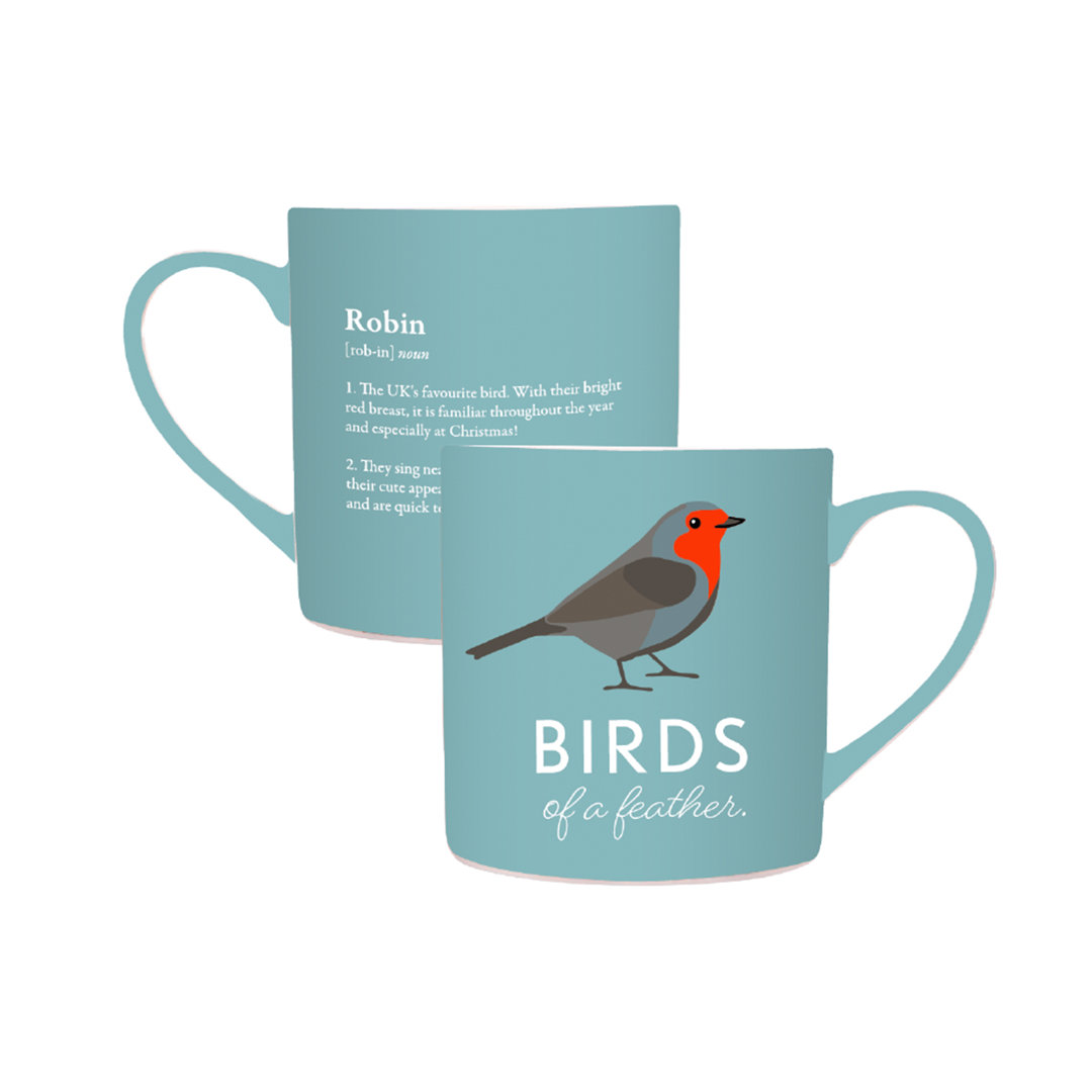 Becher Boxed (325Ml) - RSPB (Robin Birds)