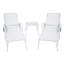 Chaise longue en aluminium coulé 1 pièce blanc, chaise-1640463408