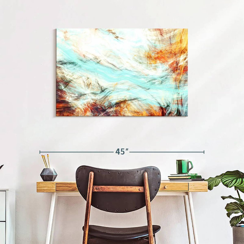 Avery Abstract Wisps, 24" H x 36" W