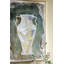 Toile peinte à la main 31,5 x 47,2 po avec vase vintage Amphora