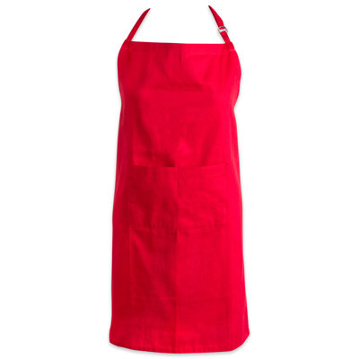 Solid Color Cotton Bib Apron