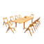 Surfliner Outdoor 11 - Piece Teak Dining Set