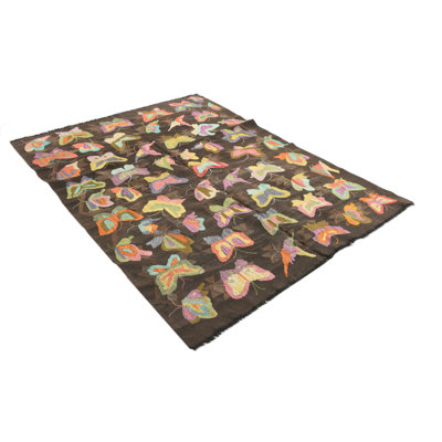 4'10 x 6'6 Puleo Brown Rug