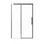 Porte de douche coulissante simple sans cadre l 46-48 "x H 76", verre trempé 5/16 ", noir mat