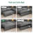 Niyona Modular Sleeper Sectional Sofa Convertible U-Shaped Sofa Bed-98143856
