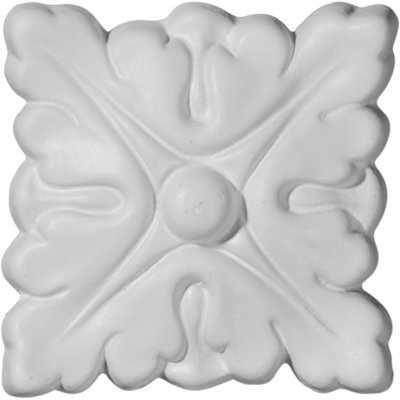 Odessa 3.875'' H x 3.875'' W x 625'' D Urethane Rosette Applique