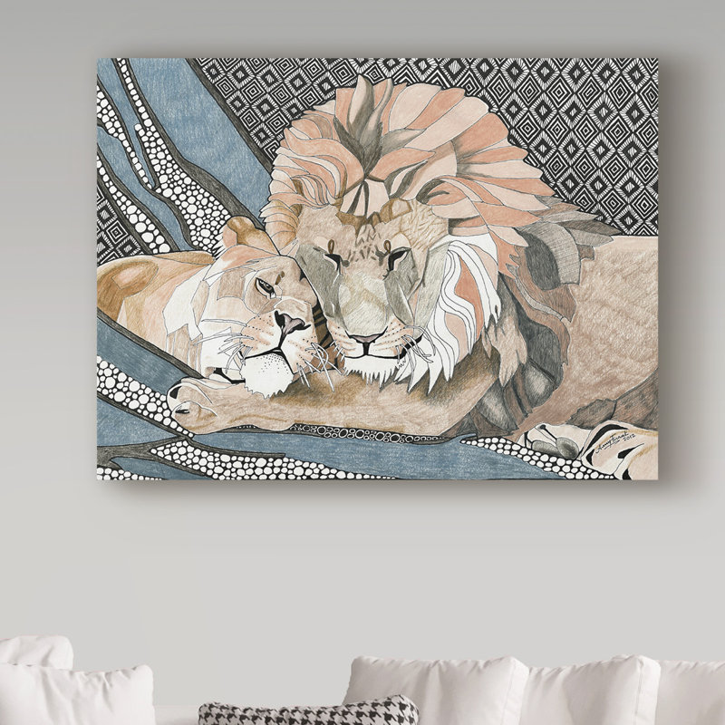 Nonette «the Lionesse», impression sur toile tendue, H 14 po x l 19 po x P 2 po