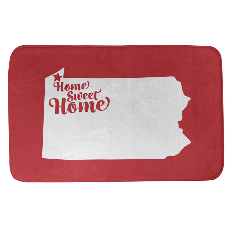 Tapis pour salle de bain allentown pennsylvanie, l 21 po x L 34 po, Rose, Érié