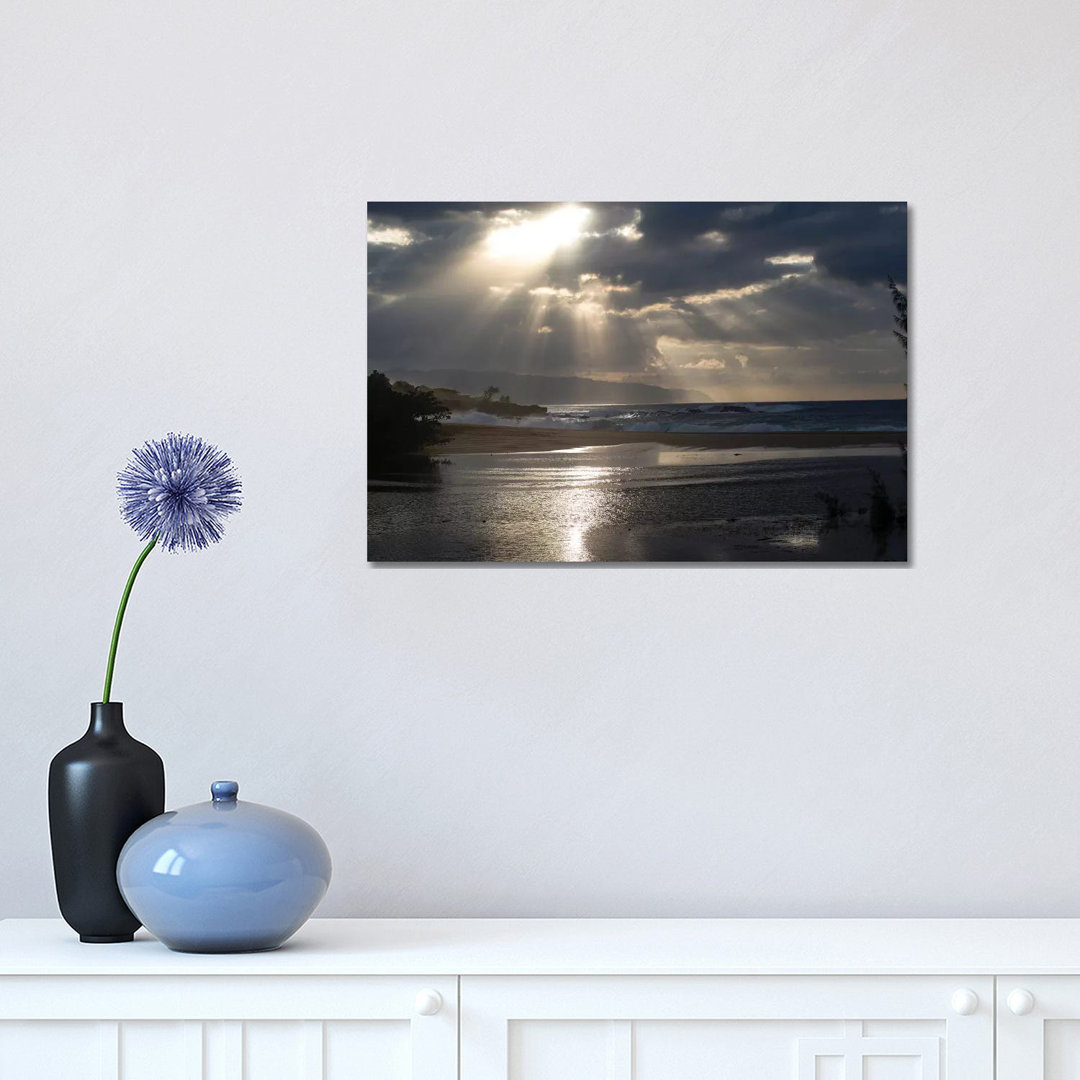 Scenic View Of Beach During Sunset, Hawaii, USA II by Panoramic Images - Wrapped Canvas Print