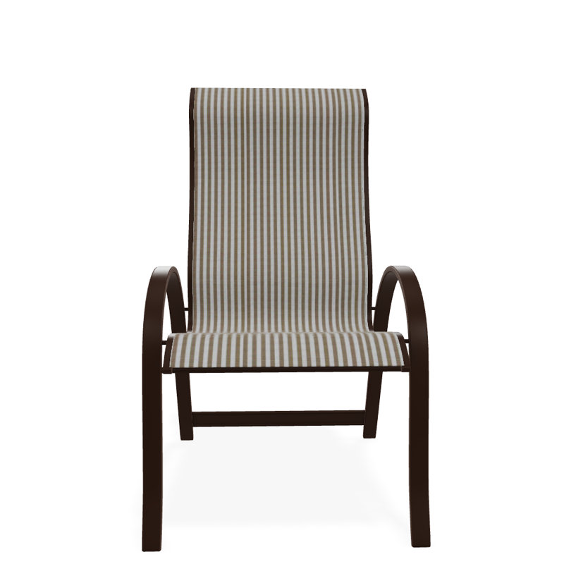 Aruba 1 Outdoor Dining Armchair, Tan, Textured Kona