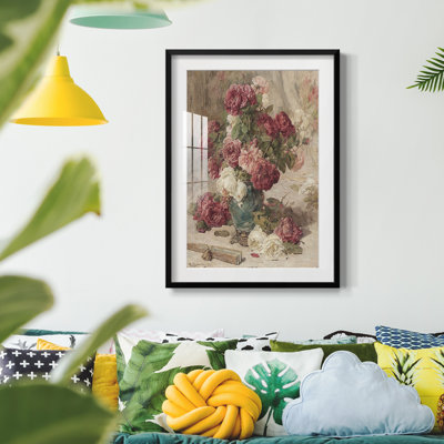 Imprimé floral rétro Lxxli - impression encadrée