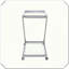 Chariot-bar mobile polyvalent élégant avec rangement pratique et chic