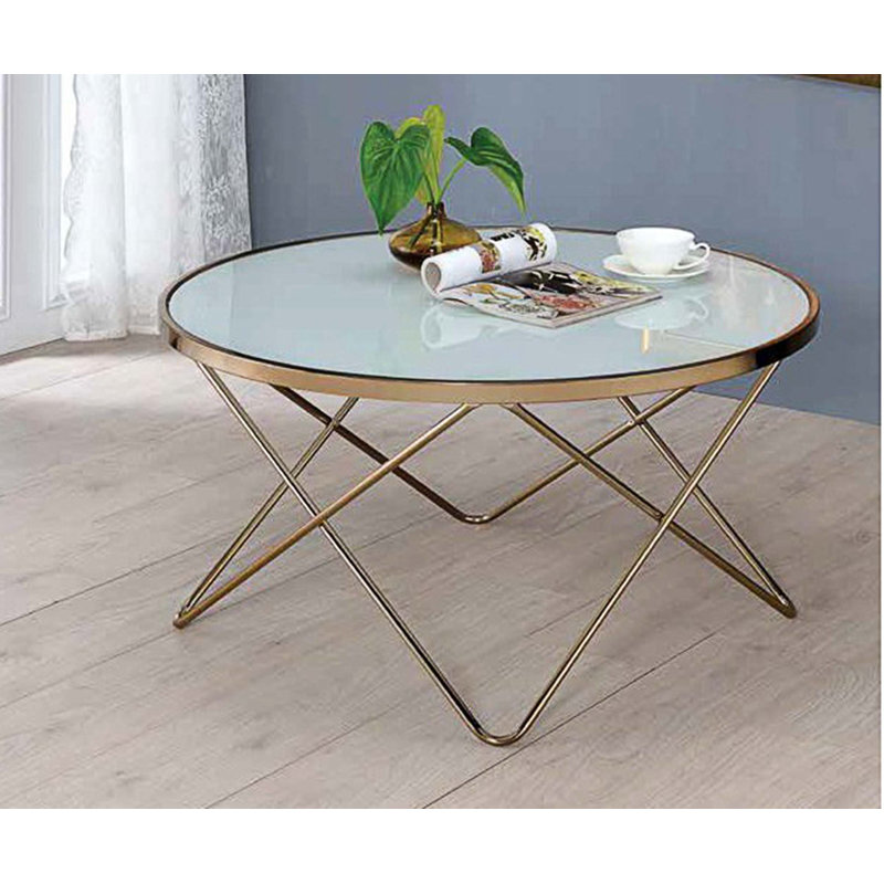 Ruksaar Glass Top Coffee Table
