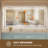 LED Bathroom Mirror with Lights, Lighted Vanity Mirrors for Bathroom with Anti-Fog, Dimmable, 3 Colors, Wall Mounted & 3-Year Warranty-930514026