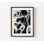 «Cowboy Hat Wall Art»: photo noir et blanc classique (encadrée)