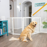 360 Series Wood Free Standing Pet Gate