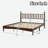 King Size Wood Platform Bed With Gourd Shaped Headboard, Retro Style And Sturdy Wooden Slat Support For Comfortable Sleep-1049822681-812727743