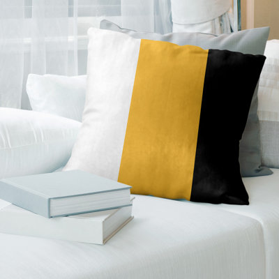 Boston Hockey Linen Striped Pillow Boston Hockey Linen Striped Pillow