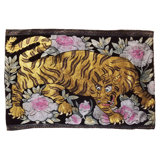 Tibetan Peonies II Velvet Rectangular Pillow Cover