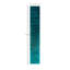 Tapis de couloir unique noué à la main Vibrance - bleu, 2 pi 7 po x 16 pi 2 po