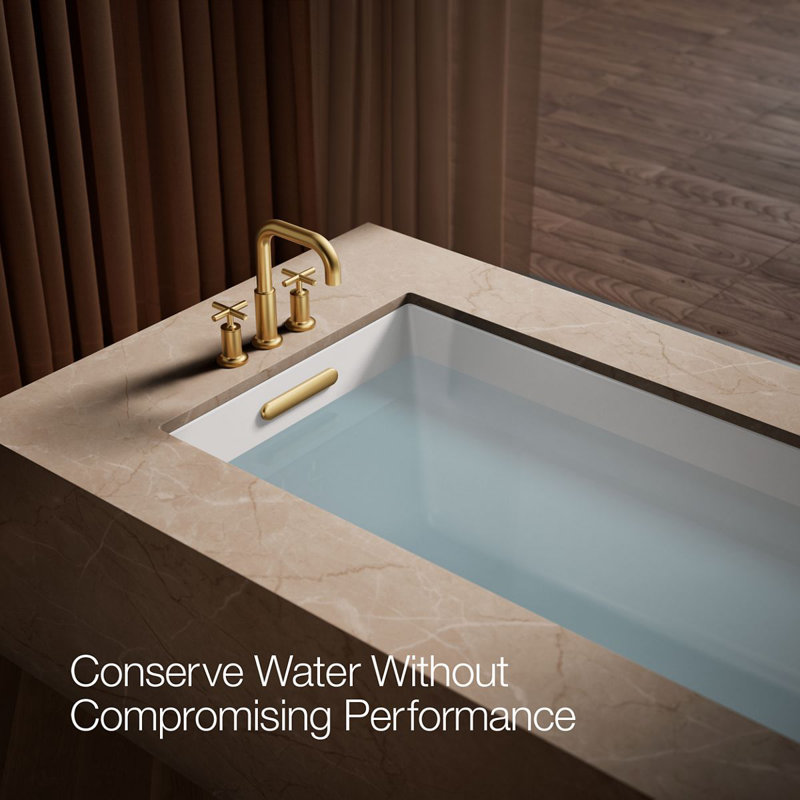 Purist Deck-Mount Bath Faucet Trim for High-Flow Valve with Cross Handles, Vibrant Brushed Moderne Brass