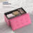 Incera Upholstered Folding Storage Ottoman Bench, Button Tufted Ottoman Footrest, End of Bed Bench-1795595303