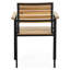 Chaises de salle à manger arrière - et noir, bois, design moderne et stable