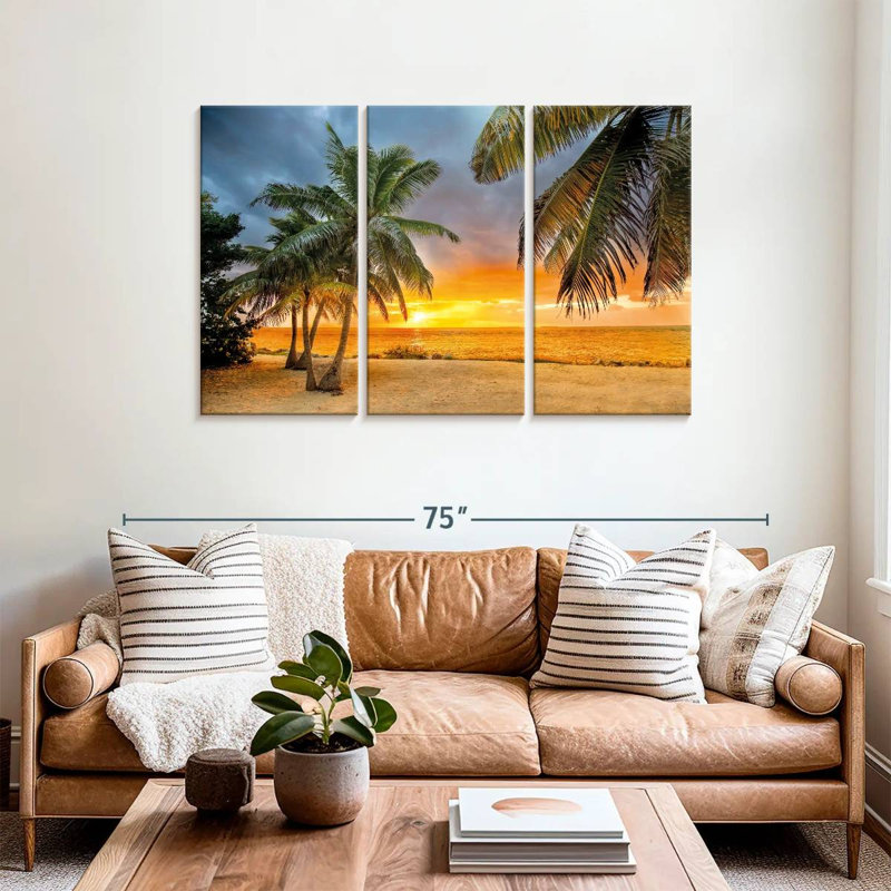 Coucher de soleil Key Key Tropical Gillard, H 36 po x l 57 po