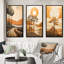 «Full Moon River Glow Retro Landscape», 3 pièces-268365107-268365116
