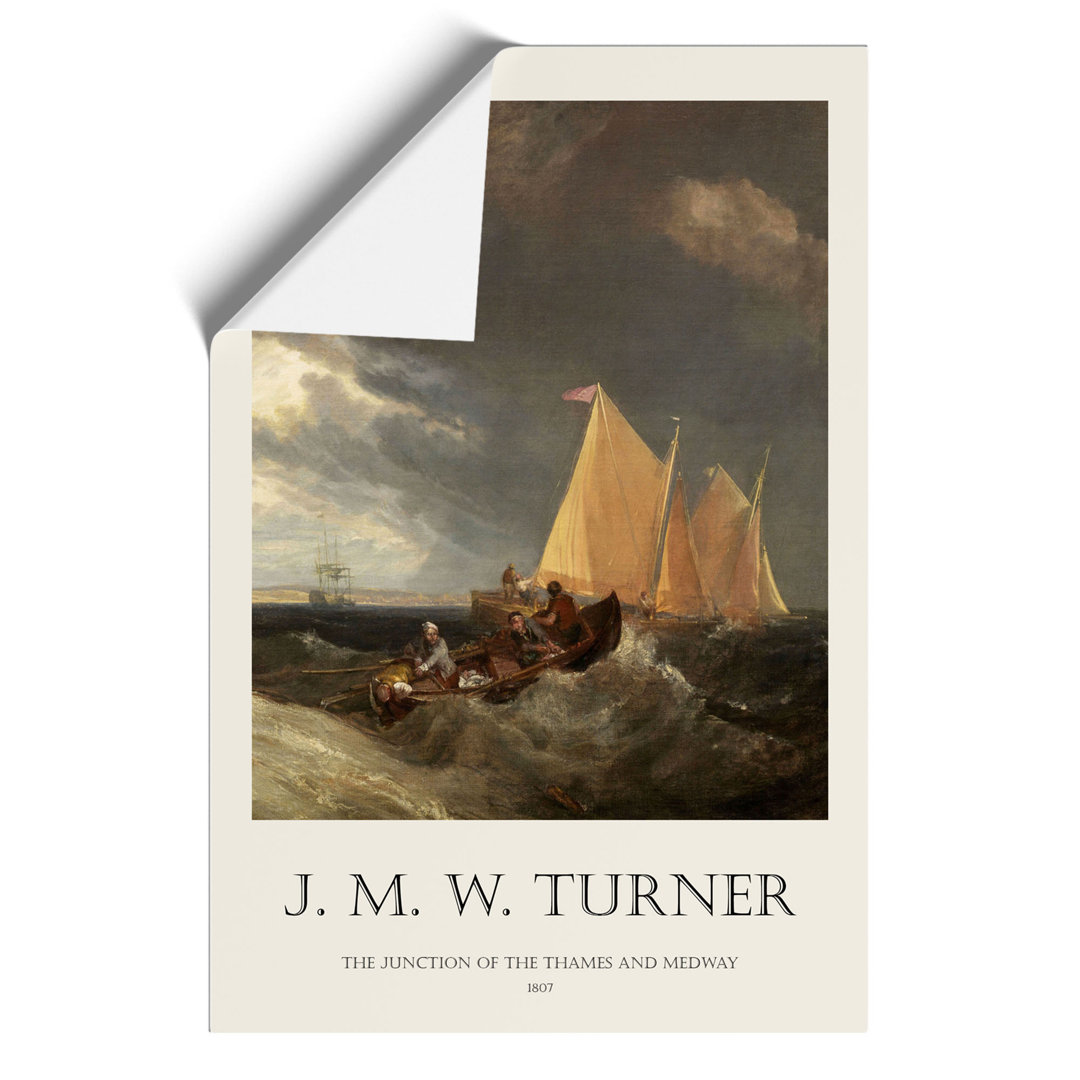 The Junction of the Thames Print by Joseph Mallord William Turner - Frameless Print