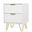 Ensemble de 2 tables de chevet 2 tiroirs Garlington-1900494496