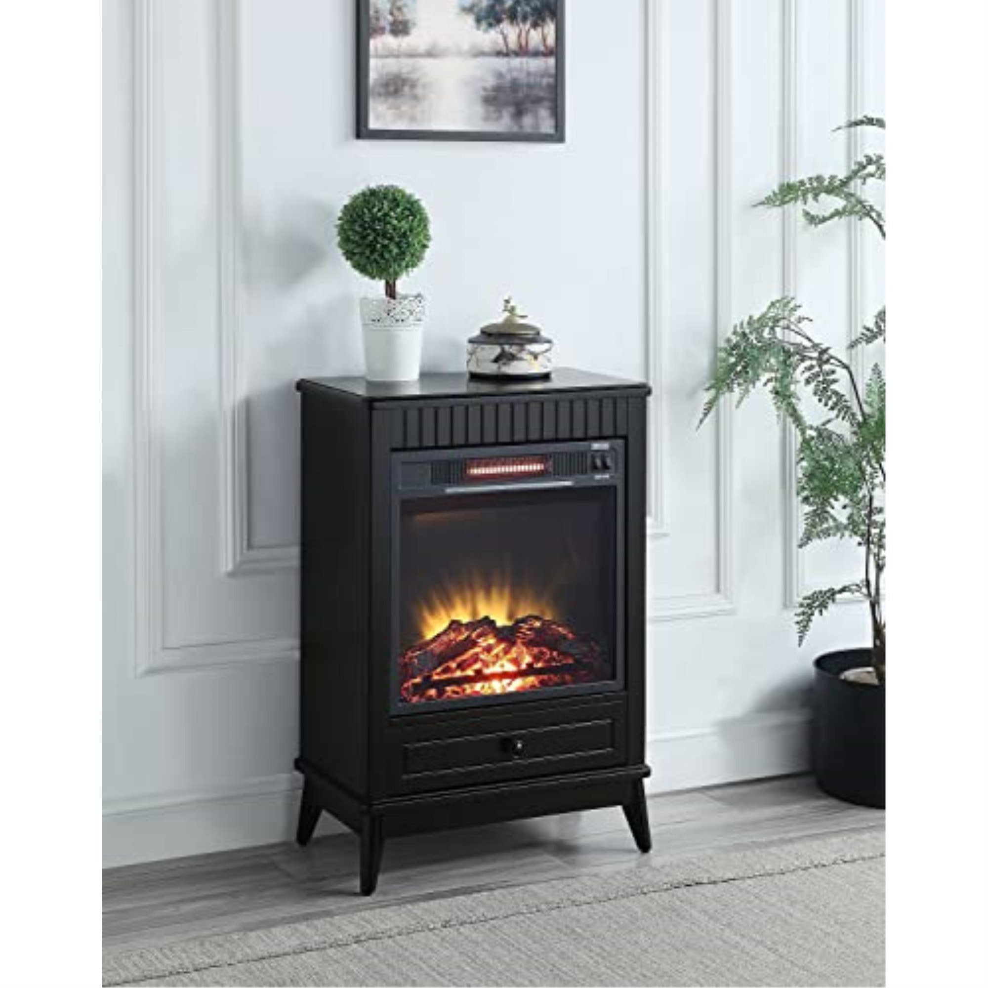 STHOUYN 11 Square Feet Natural Vent Freestanding Wood Burning Stove &  Reviews