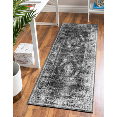 Tapis oriental gris anthracite Clevinger